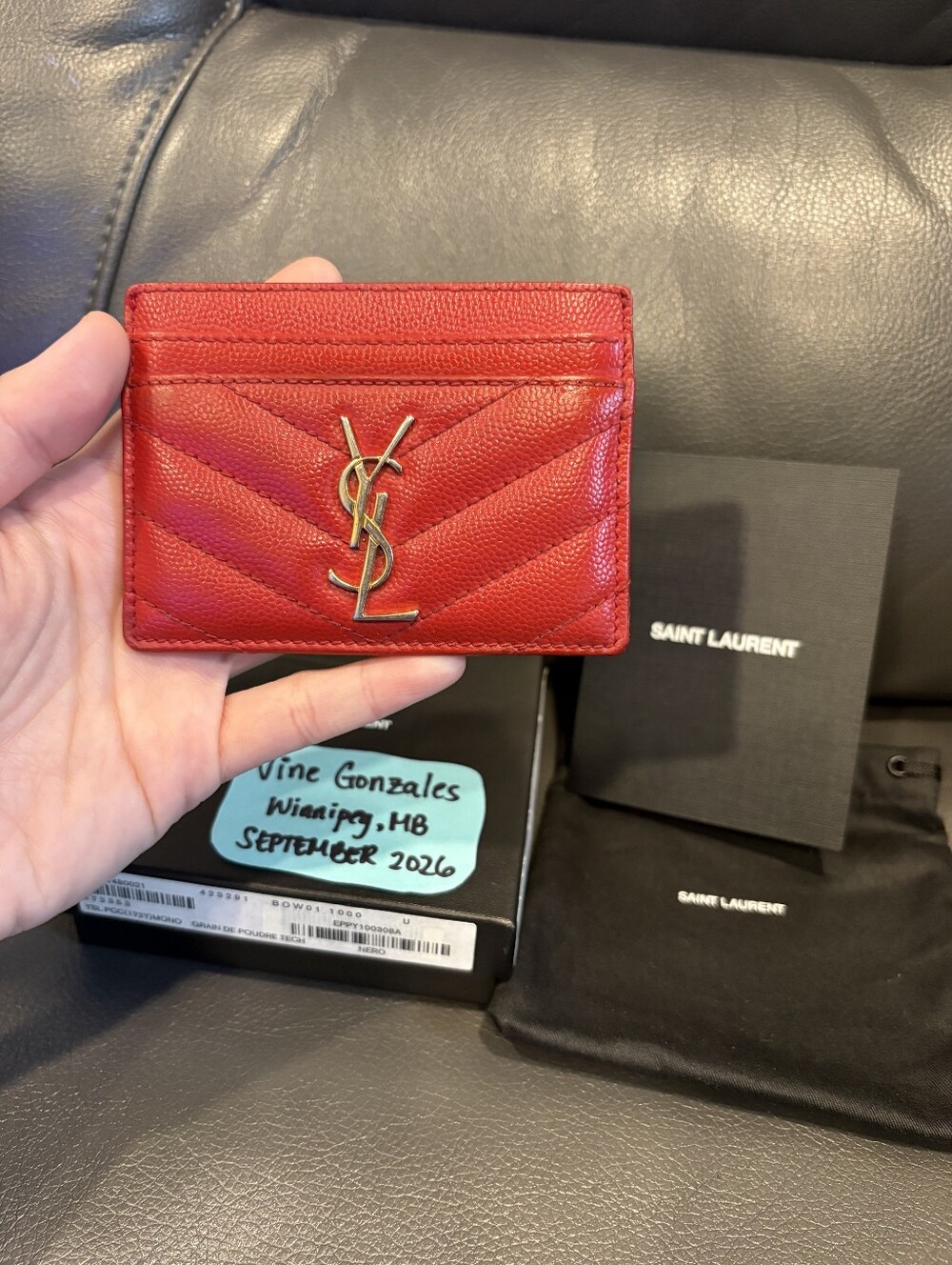 YSL Red Cardholder